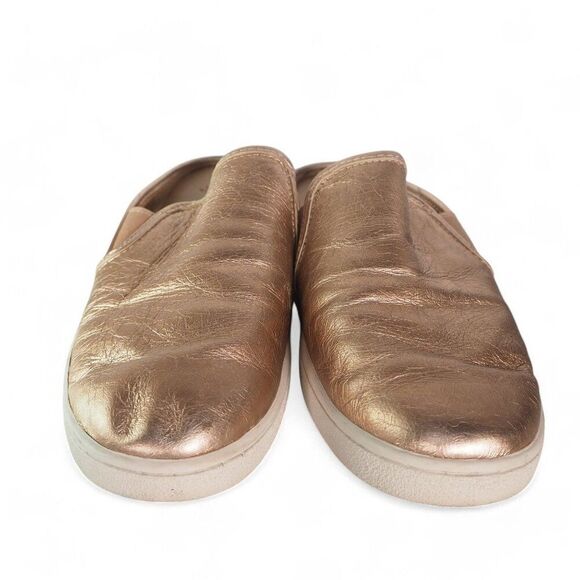UGG Luci Metallic Leather Mule Slides Gold 1096354 Women's 9.5 - Picture 3 of 11